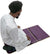 Purple - Back Rest Soft Padded Prayer Rug