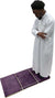 Purple - Back Rest Soft Padded Prayer Rug