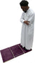 Plum - Back Rest Soft Padded Prayer Rug