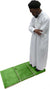 Light Green - Back Rest Soft Padded Prayer Rug