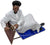 Royal Blue - Back Rest Soft Padded Prayer Rug