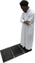 Black - Back Rest Soft Padded Prayer Rug