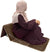 Brown - Back Rest Soft Padded Prayer Rug