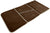 Brown - Back Rest Soft Padded Prayer Rug