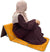 Golden - Back Rest Soft Padded Prayer Rug