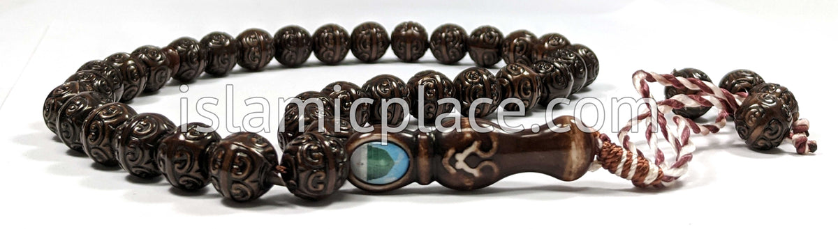 Brown - Emirati Design Tasbih Prayer Beads