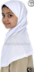 White - Plain Girl size (1-piece) Hijab Al-Amira