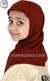 Rust - Plain Girl size (1-piece) Hijab Al-Amira