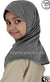 Charcoal Gray - Plain Girl size (1-piece) Hijab Al-Amira