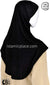 Black - Plain Teen to Adult (Large) Hijab Al-Amira (1-piece style)