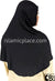 Black - Plain Adult (X-Large) Hijab Al-Amira (1-piece style)