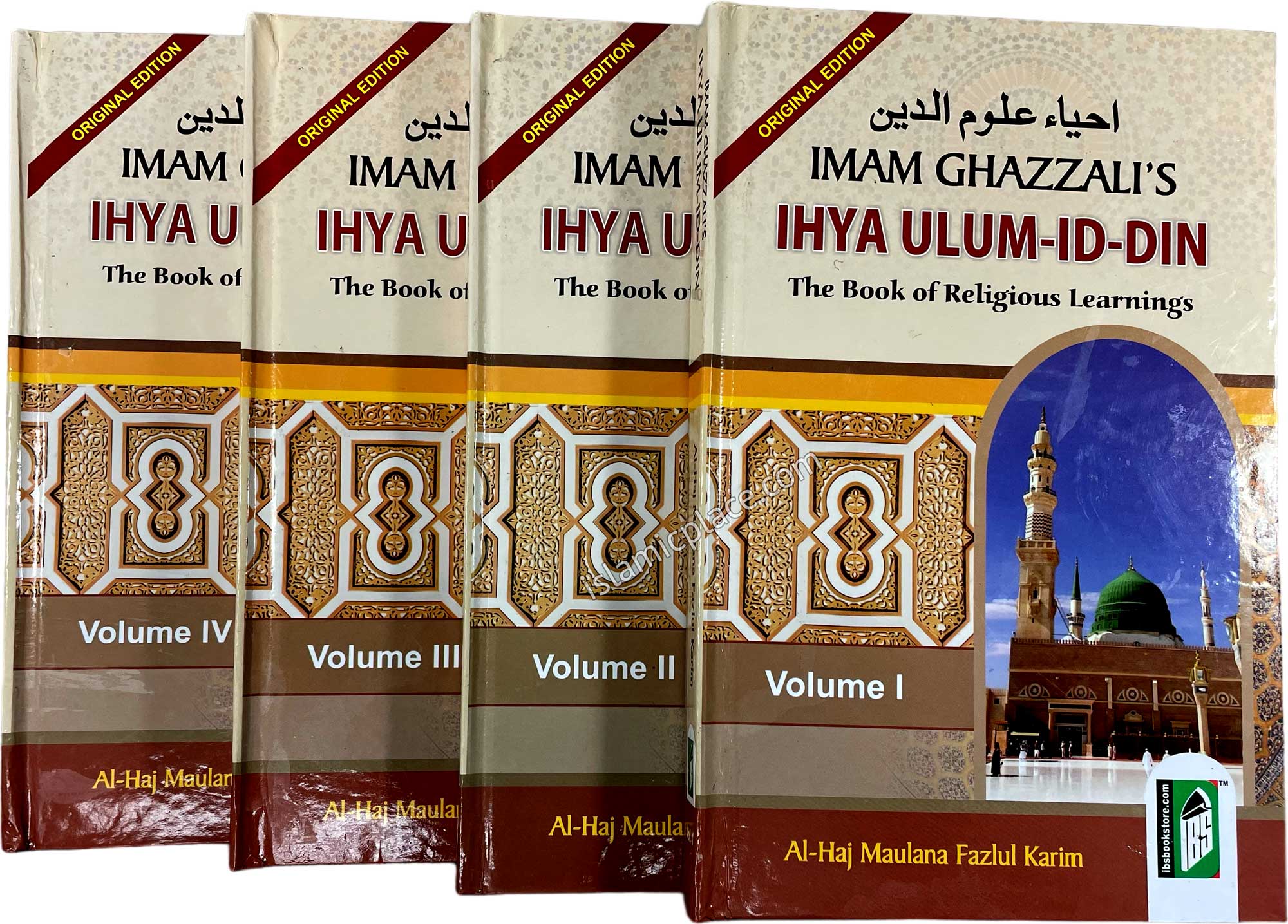 [4 vol set] Imam Ghazzali's Ihya Ulum-id-Din - The Book of Religious Learnings