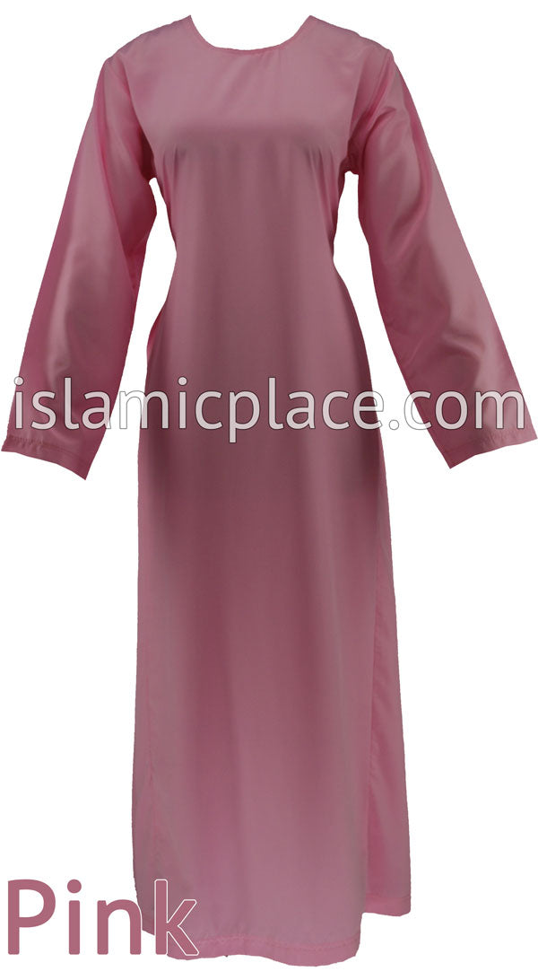 Pink - Basics Plain Abaya by BintQ