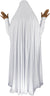 White - Plain Overhead Abaya with Cuffs